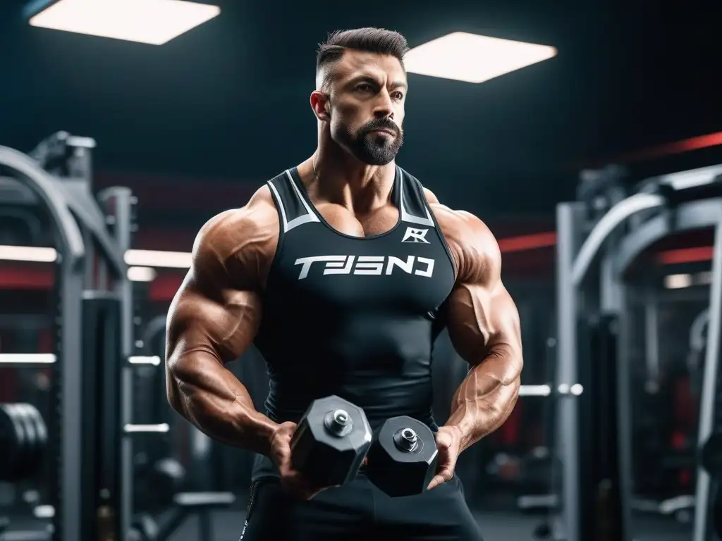 Preparación de preworkout: atletas en acción en gimnasio futurista Un grupo diverso de atletas se prepara con intensidad en un gimnasio moderno, con suplementos preentreno para todos