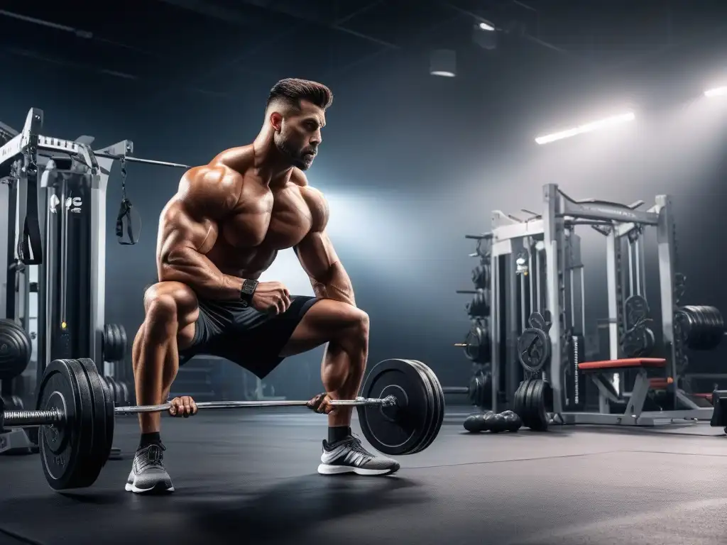 Grupo diverso de atletas consumiendo proteínas en gimnasio moderno Un grupo diverso de atletas consumiendo proteínas de alta calidad para masa muscular en un gimnasio moderno y vibrante