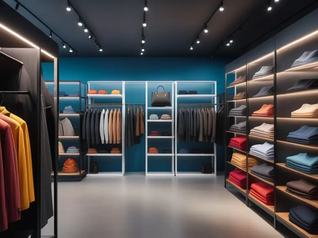 Experiencia inclusiva: compras felices en boutique de moda diversa Un grupo diverso de compradores felices en una tienda de moda inclusiva, expresando alegría y confianza