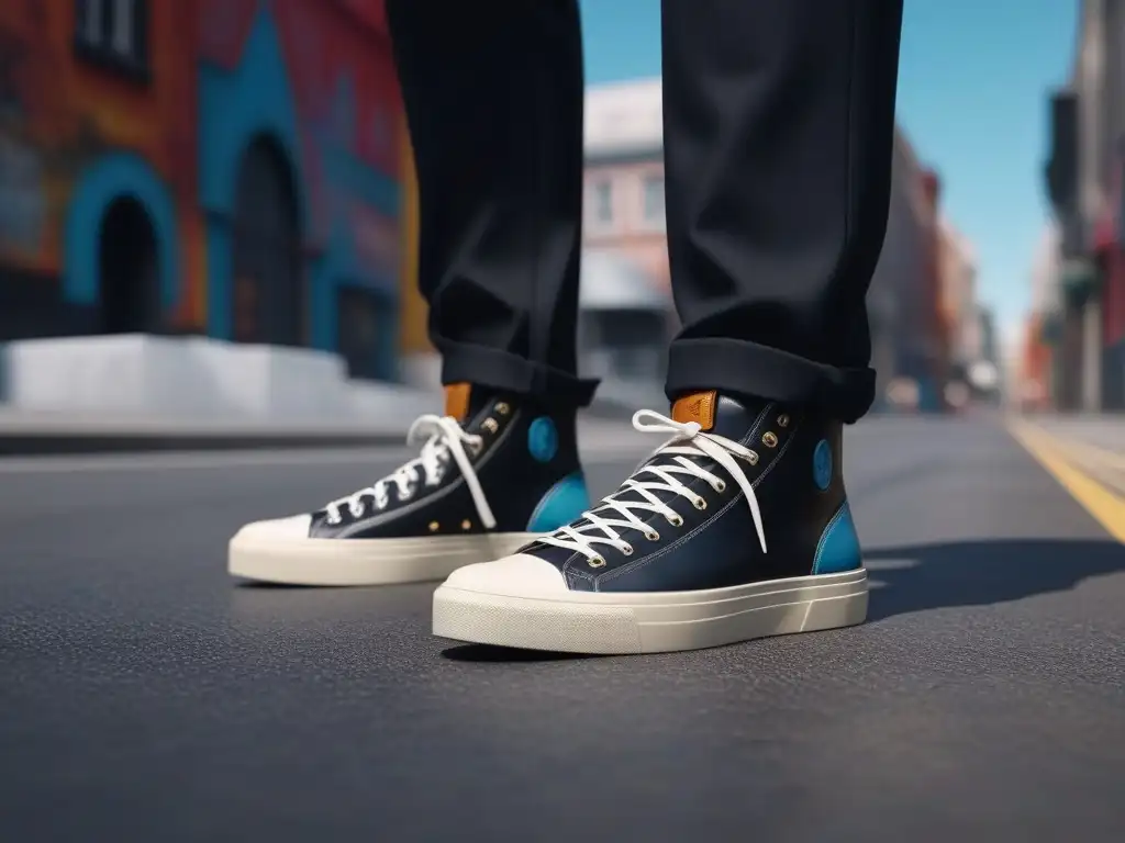 Pasarela urbana: diversidad de zapatos de diseñador en la ciudad Un grupo diverso camina con confianza por la calle luciendo zapatos de diseñador para todas