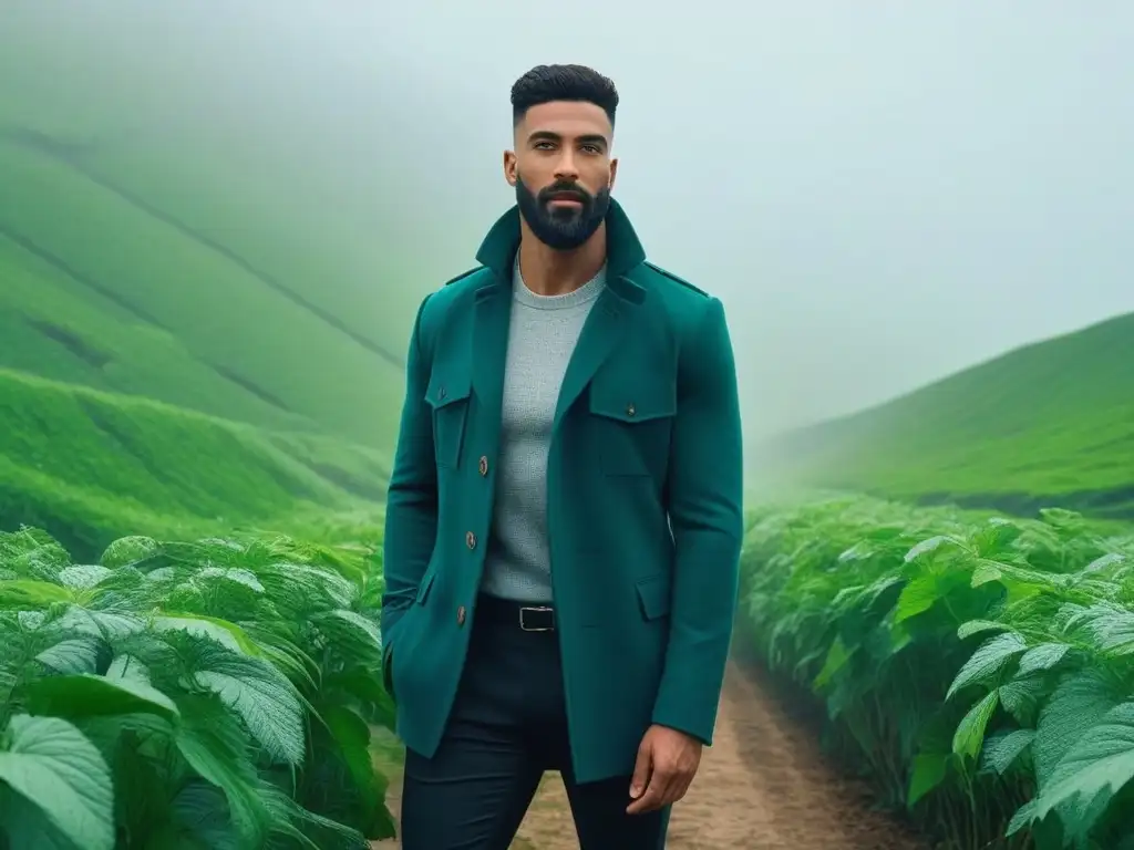 Moda sostenible: diversidad y estilo en armonía Un grupo diverso sonríe con confianza en ropa ecofriendly y estilosa, en armonía con la naturaleza urbana