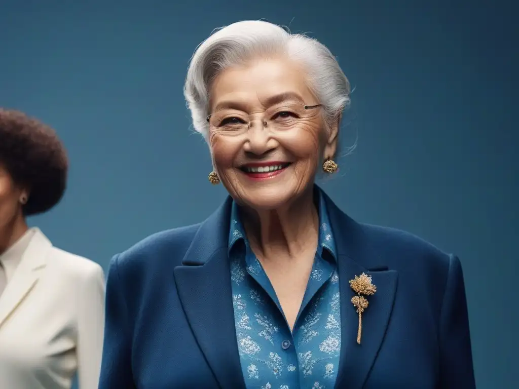 Moda sostenible para seniors: diversidad y estilo ecofriendly en 8k Un grupo diverso de seniors sonríe con confianza, modelando ropa ecofriendly