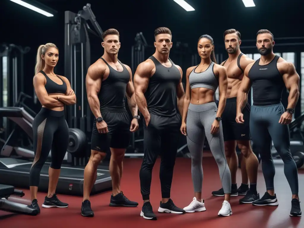Transformaciones fitness: confianza y fuerza en un grupo diverso Un grupo diverso muestra sus cuerpos transformados tras el Entrenamiento premium transformar cuerpo valle