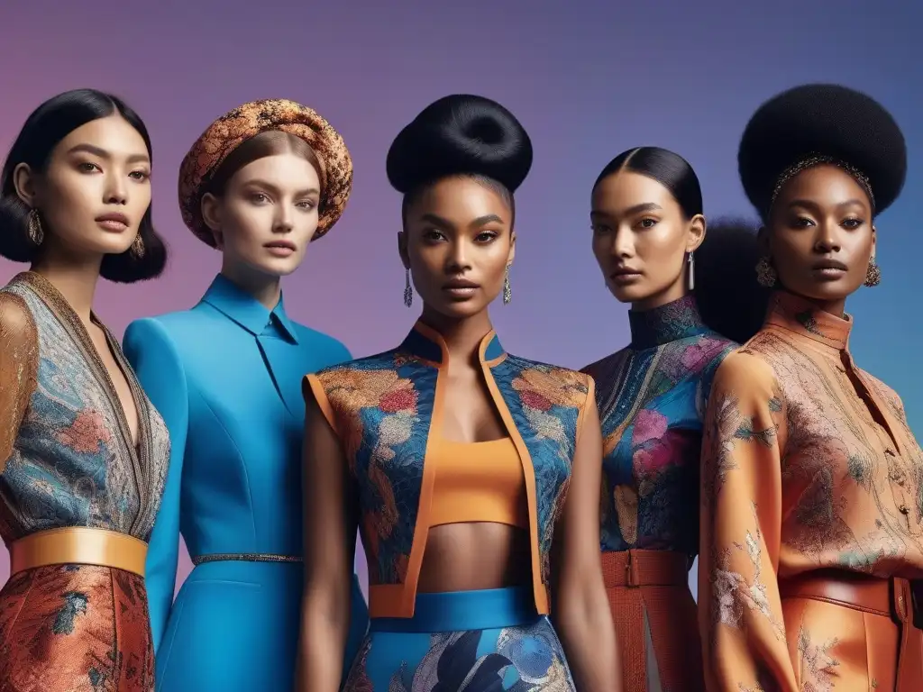 Diseñadores de moda innovando juntos en colección inclusiva Un grupo diverso de diseñadores de moda colaborando apasionadamente en una colección inclusiva y vanguardista