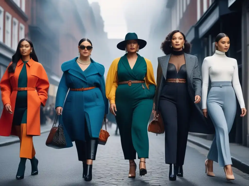 Moda adaptable: empoderamiento y estilo en la ciudad Un grupo diverso y empoderado camina por la ciudad con moda adaptativa para todos