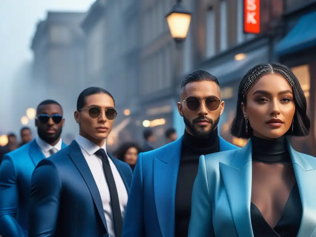 Moda adaptativa: expresando la diversidad con estilo Un grupo diverso muestra su estilo único con moda adaptativa inclusiva y diversa en la bulliciosa ciudad