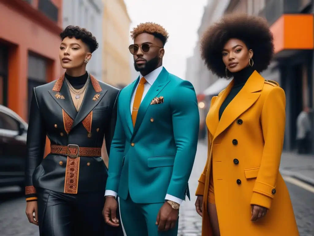 Moda inclusiva y vanguardista: diversidad de estilos en la ciudad Un grupo diverso muestra estilo único y moda inclusiva para todos los cuerpos en la ciudad
