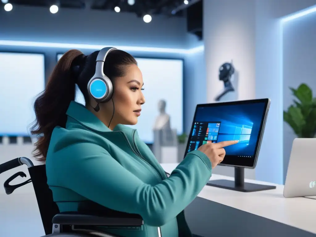 La diversidad tecnológica: gadgets de alta gama para todos Grupo diverso usando gadgets de alta gama en tienda moderna