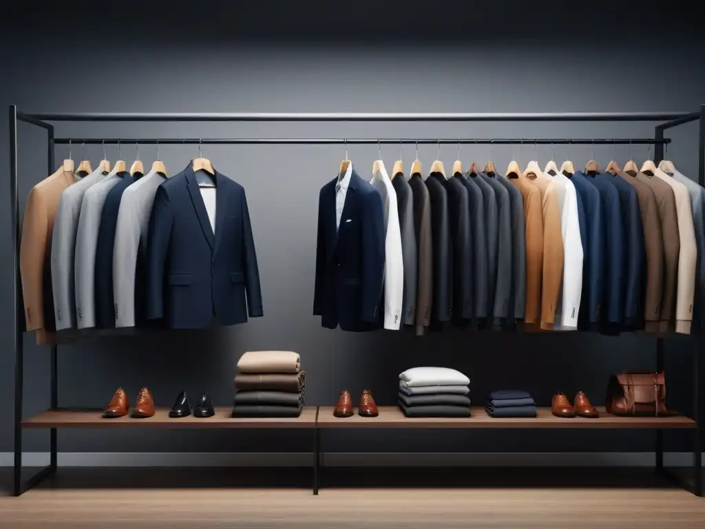 Wardrobe inclusivo para todos los estilos masculinos Un grupo diverso de hombres seguros frente a un armario cápsula masculino diverso y elegante