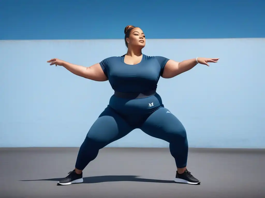 Atletas urbanos: diversidad y estilo en la ciudad Un grupo diverso de individuos en moda deportiva para todos los cuerpos, mostrando confianza en un entorno urbano
