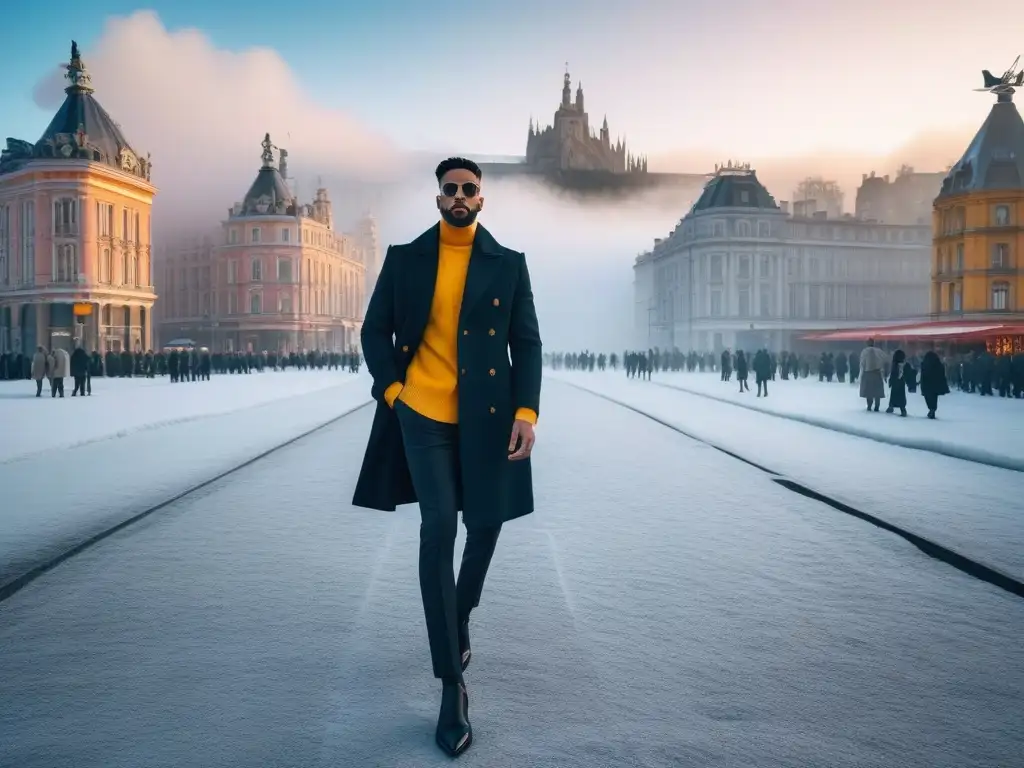 Influencers de moda nicho en ciudad contemporánea Un grupo diverso de influyentes de la moda posa con estilo en la ciudad, fusionando marcas de moda nicho con la cultura urbana