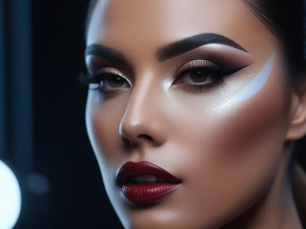 Maquilladores profesionales aplicando primer a diferentes tipos de piel Un grupo diverso de maquilladores profesionales aplicando primer con pasión y enfoque, rodeados de productos y herramientas modernas