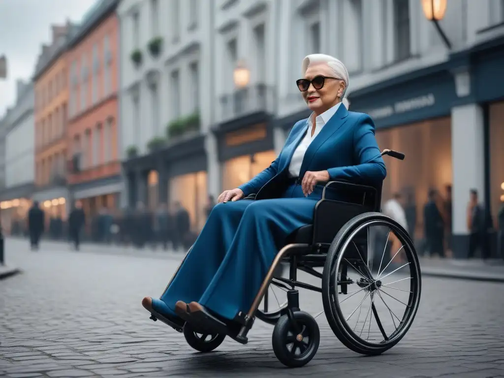 Moda adaptativa: diversidad y estilo en la ciudad Grupo diverso en moda adaptativa inclusiva y diversa, caminando con estilo por la ciudad