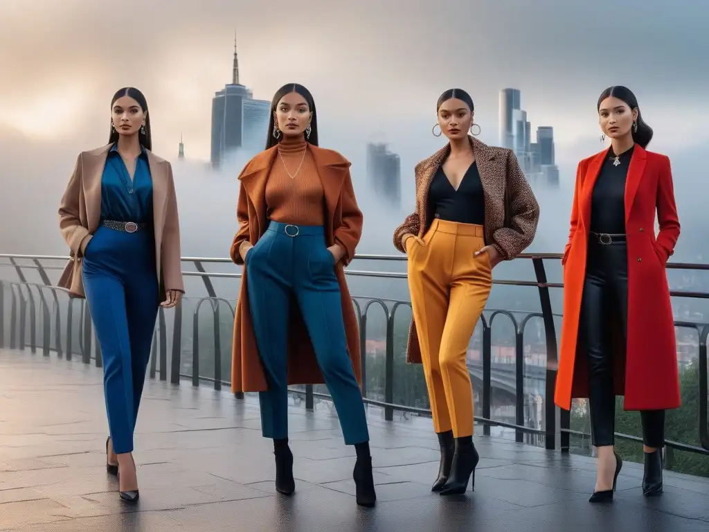 Chicas petite: diversidad y estilo en la ciudad Un grupo diverso de mujeres petite muestra su estilo único en la ciudad