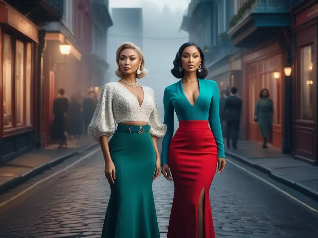 Moda inclusiva para mujeres petite: estilo y empoderamiento en la ciudad Un grupo diverso de mujeres pequeñas, seguras y elegantes, mostrando moda inclusiva para todas las tallas en la ciudad