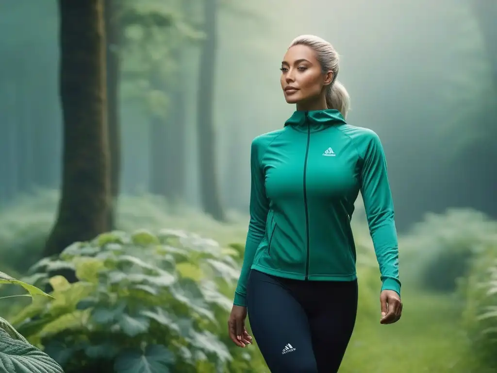 Activewear sostenible: diversidad y alegría en el parque Grupo diverso en parque con ropa activa sostenible para todos, practicando yoga, corriendo y ciclando, mostrando alegría y comunidad