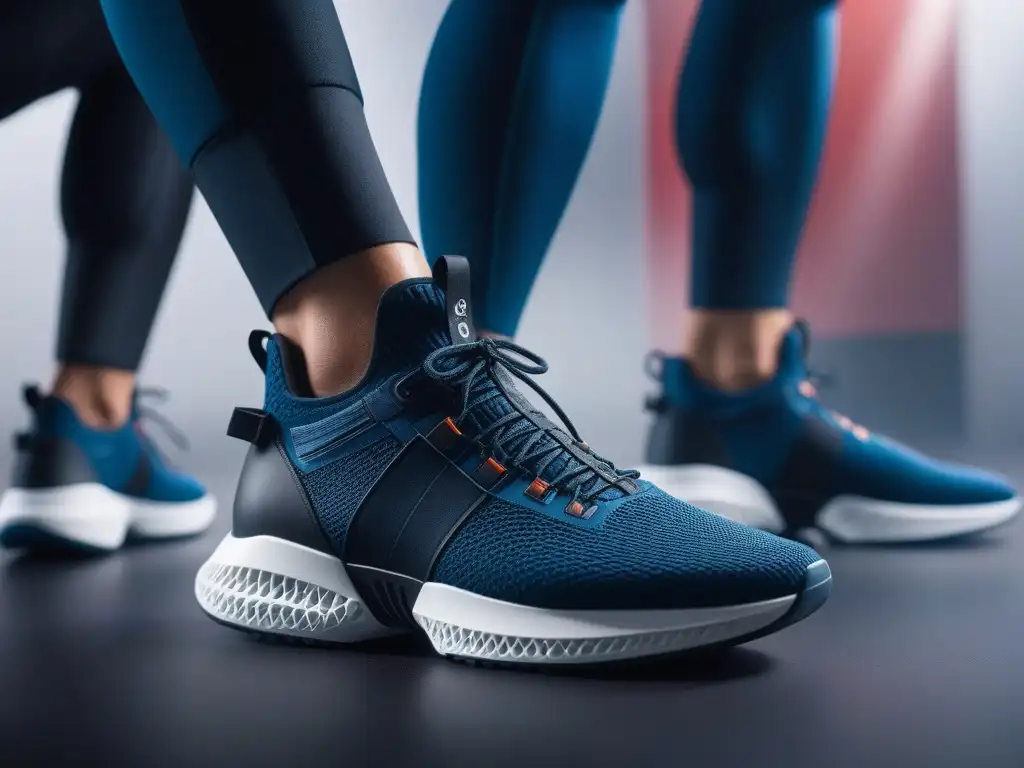 Zapatos adaptativos: diversidad, inclusión y empoderamiento Un grupo diverso de personas felices usando zapatos adaptativos innovadores en un entorno moderno y profesional