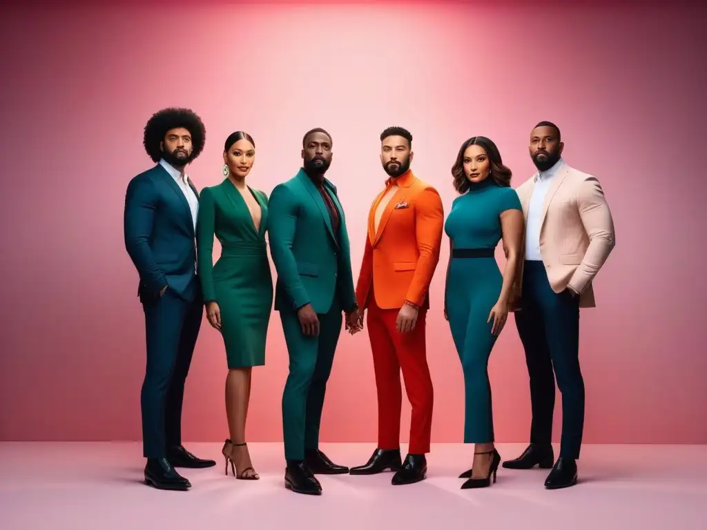 Diversidad de piel: grupo de personas frente a paleta de colores Grupo diverso de personas frente a paleta de colores tono piel, resaltando la belleza única de cada individuo