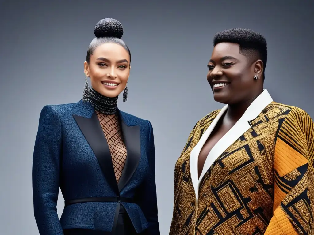 Moda adaptativa: diversidad, inclusión y empoderamiento Un grupo diverso de personas modela moda adaptativa para todos en un estudio de moda moderno y elegante