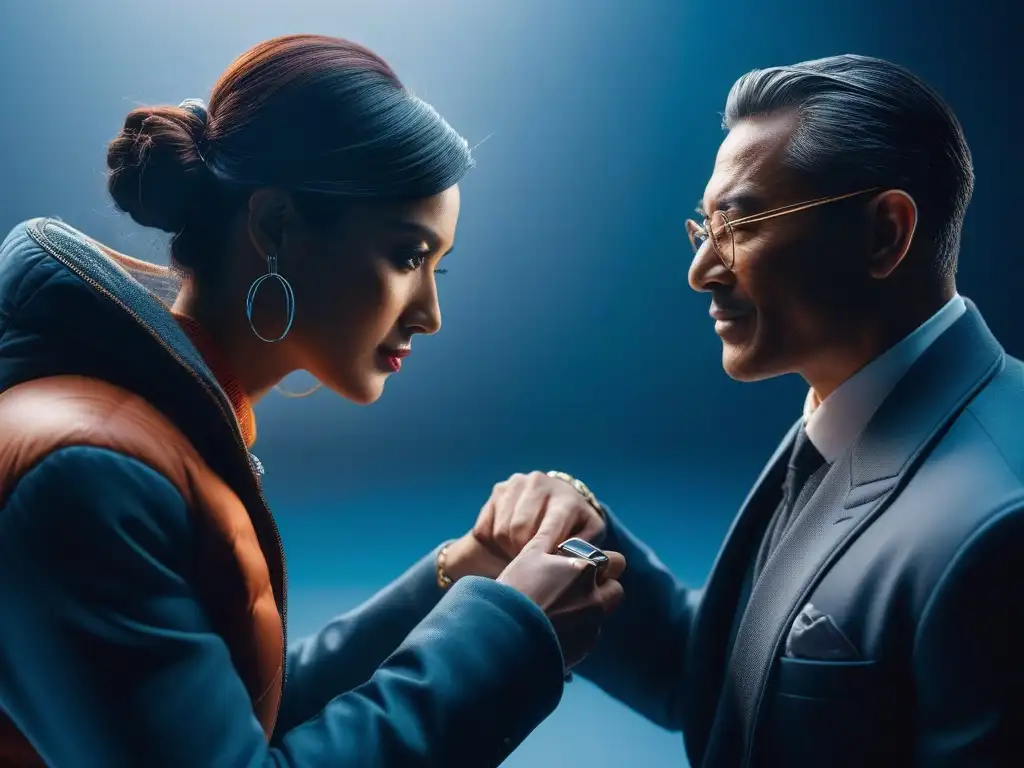 Grupo diverso disfruta Samsung smartwatches en ambiente tech de moda Un grupo diverso de personas interactúa alegremente con relojes inteligentes Samsung en un entorno tecnológico moderno y elegante