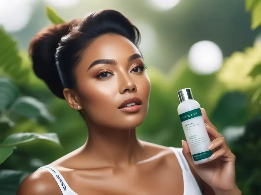 Piel radiante: belleza natural y cuidado personal Un grupo diverso con piel radiante y natural en un entorno sereno