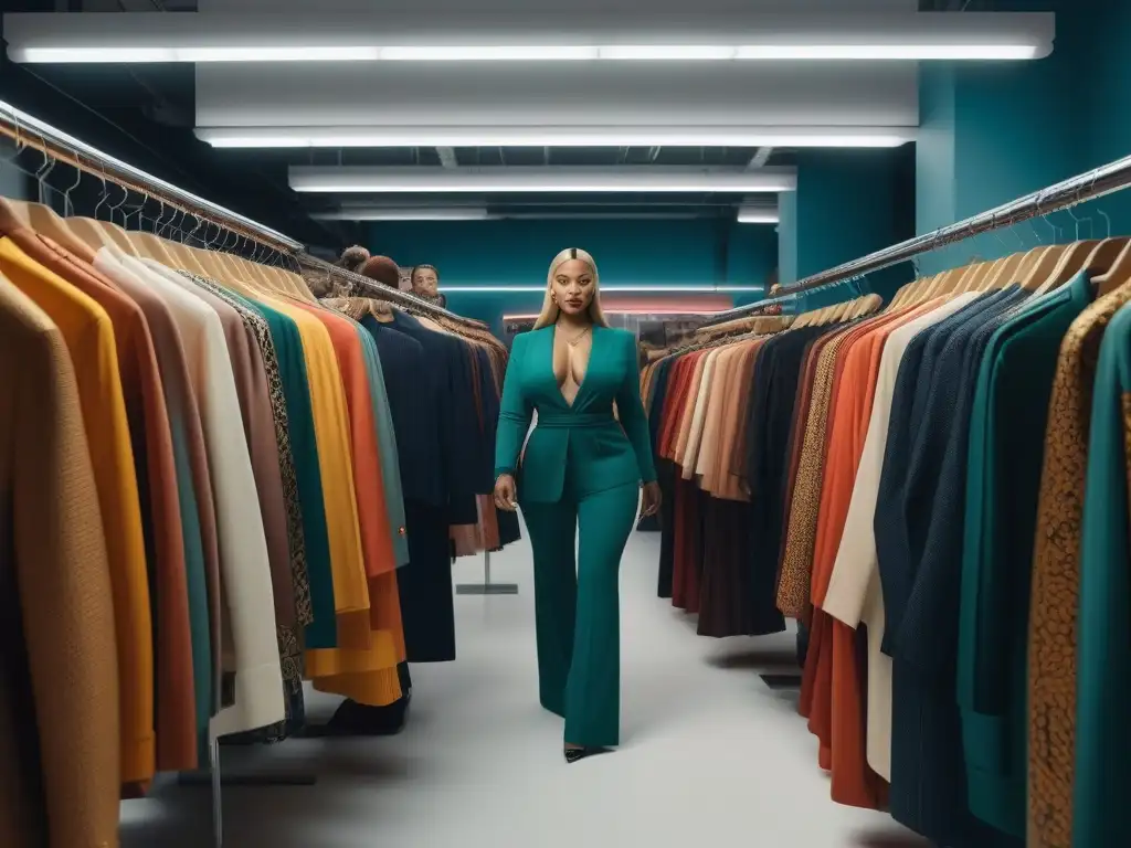 Empoderamiento y diversidad: moda inclusiva en NY Grupo diverso probándose ropa en tienda de NYC