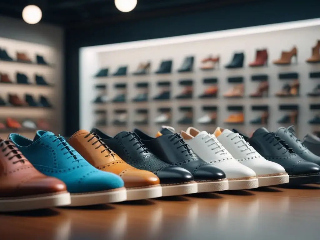 Explorando estilos: Diversidad y emoción en zapatería de moda Grupo diverso probándose zapatos en tienda inclusiva con emoción