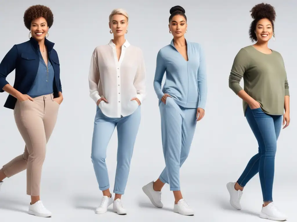 Moda adaptativa: diversidad en movimiento Grupo diverso usando ropa adaptativa para diferentes cuerpos en actividades diarias