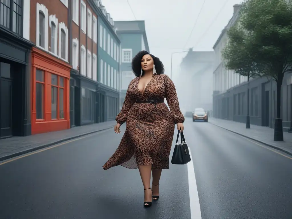 Moda sostenible: Plussize empoderados en la ciudad Un grupo diverso de tallas altas con estilo y confianza, vistiendo moda sostenible y trendy en la ciudad