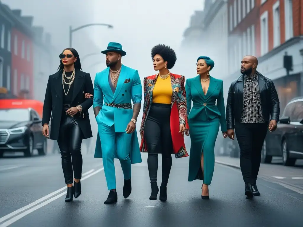 Estilo trans: moda inclusiva y empoderamiento Un grupo de personas transgénero seguras y diversas caminando por la calle con moda inclusiva para personas transgénero