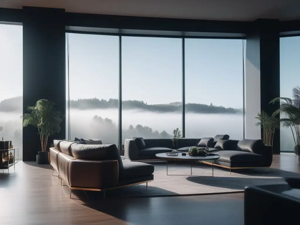 Smart home de lujo: tecnología de vanguardia integrada con elegancia Un hogar inteligente de alta gama con tecnología de vanguardia integrada, ofreciendo beneficios tecnología hogar alta gama