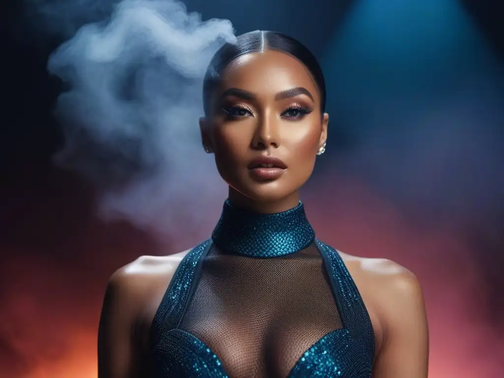 Radiante diversidad en estudio de belleza: cosméticos inclusivos Una imagen de avances cosméticos lujo inclusivos cuerpos, mostrando diversidad, confianza y estilo en un estudio de belleza moderno y elegante