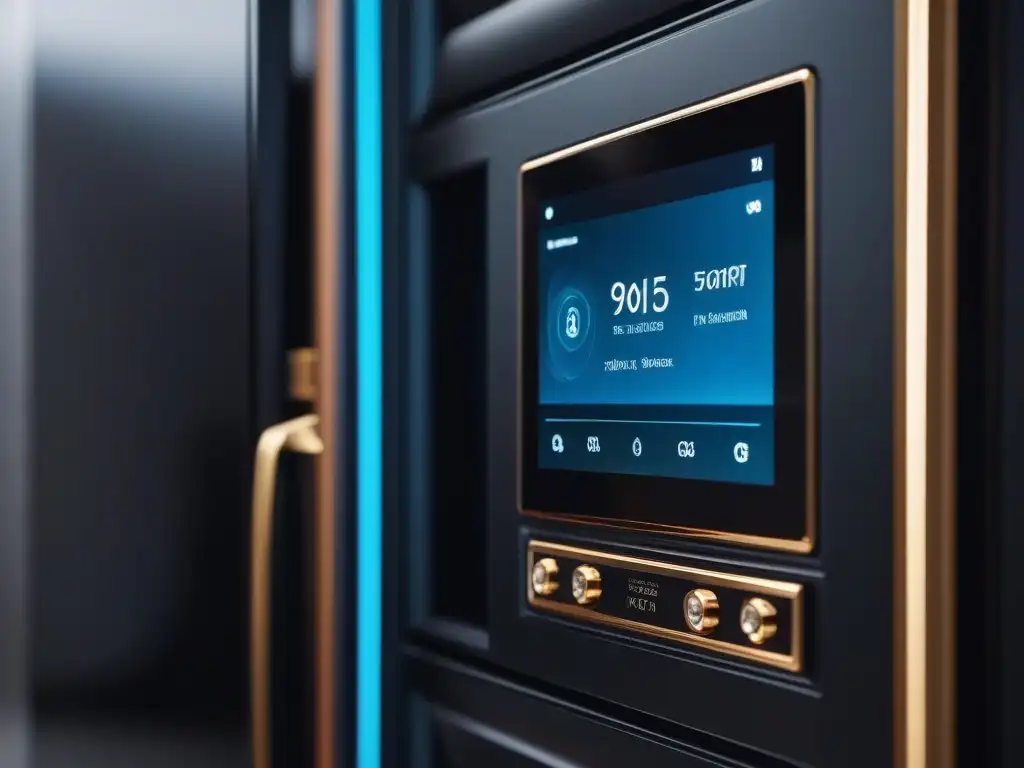Smart home de lujo: sistema de seguridad ultramoderno Imagen detallada de sistemas de seguridad para hogares de lujo en una residencia elegante y moderna