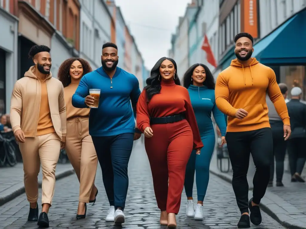 Moda inclusiva y empoderadora en la ciudad Una imagen de diversidad y empoderamiento con ropa adaptativa para todos cuerpos en la ciudad
