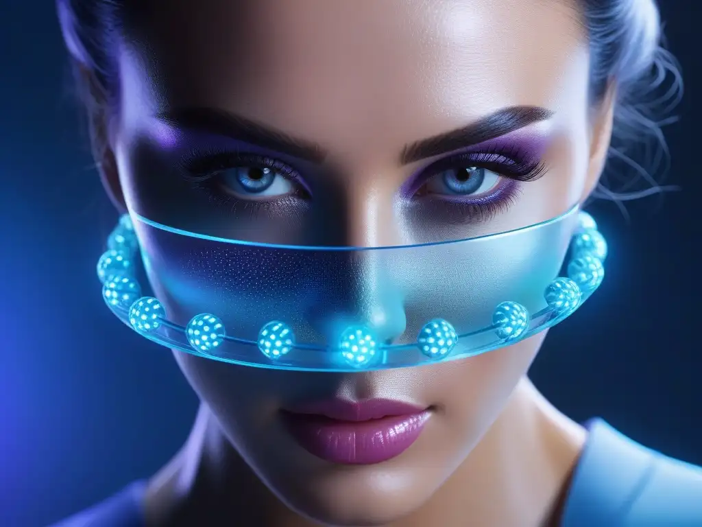 ADN brillante fusionado con ingredientes skincare de lujo Una imagen futurista de ADN con ingredientes de cuidado de la piel, representando tratamientos de belleza personalizados genética
