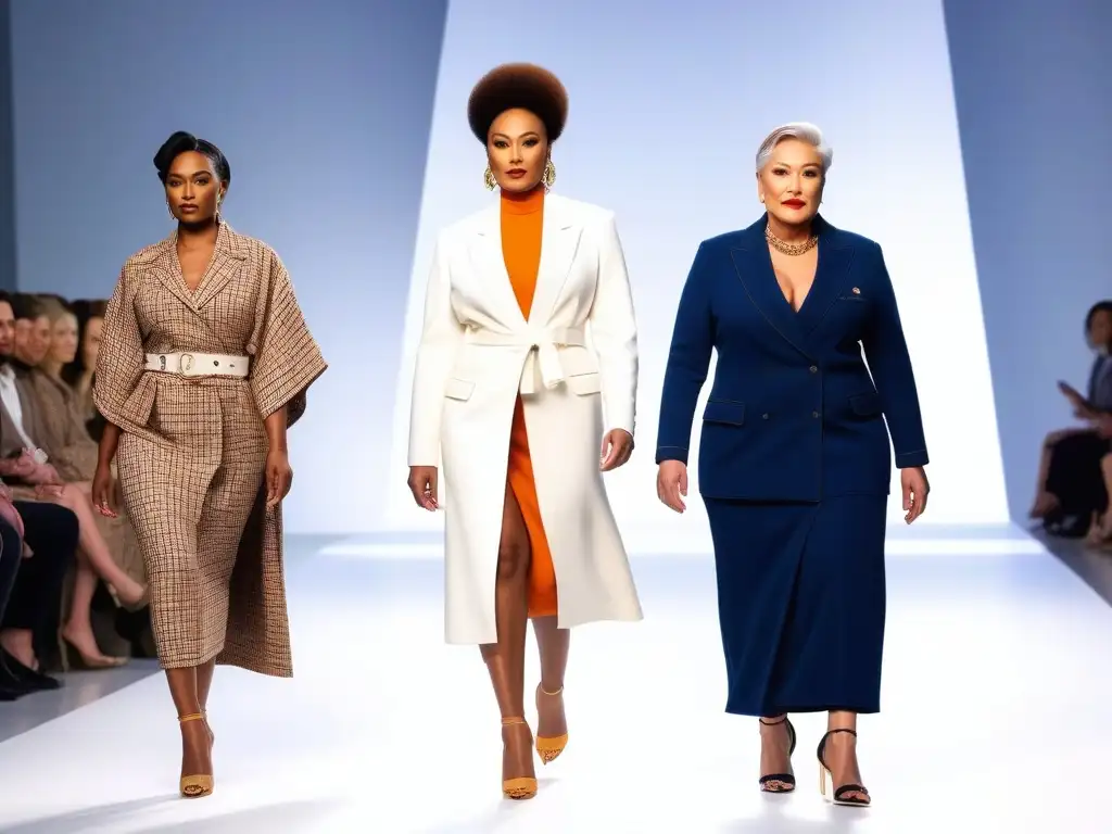 Desfile inclusivo: moda adaptable en alta resolución Una imagen impactante de moda inclusiva con tejidos adaptativos