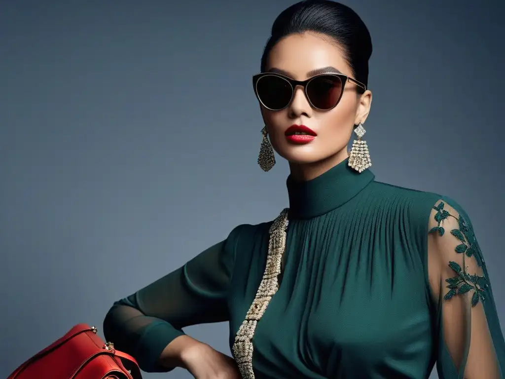 Diversidad y elegancia en accesorios de lujo: Fashion Models Una imagen impactante de modelos luciendo accesorios de alta gama inclusivos con elegancia y seguridad, desafiando normas de género en la moda