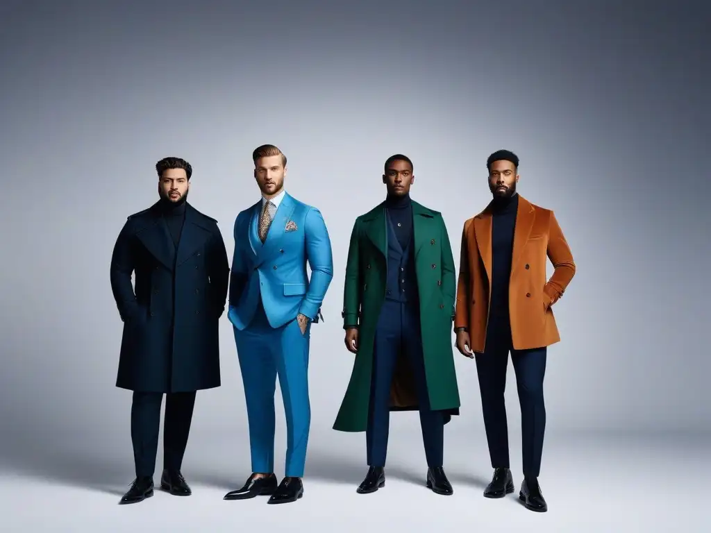 Moda de lujo unisex: diversidad y elegancia en estudio moderno Una imagen de moda unisex para todos cuerpos: diversidad y elegancia en un estudio moderno