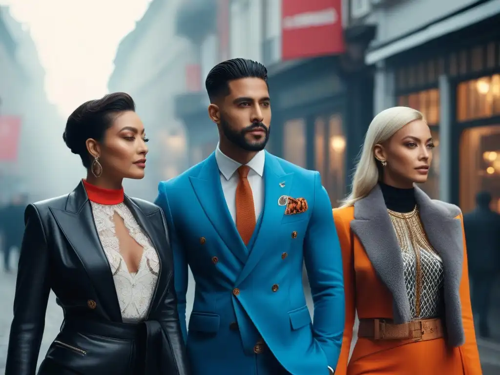 Diversidad y estilo: Moda inclusiva en la ciudad Una imagen de moda inclusiva para sanar: personas diversas mostrando sus estilos únicos en la vibrante ciudad