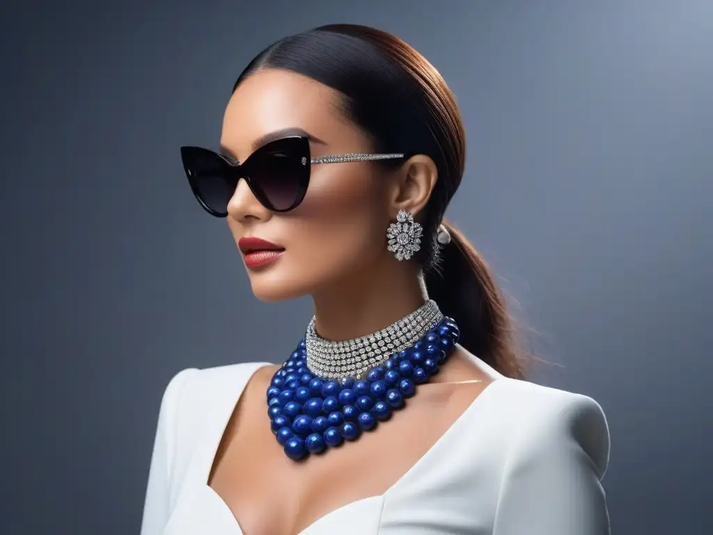 Moda de lujo: modelos con accesorios exclusivos en elegante escenario Una imagen de modelos de moda con accesorios de alta gama inclusivos, elegantes y sofisticados en un escenario moderno y elegante