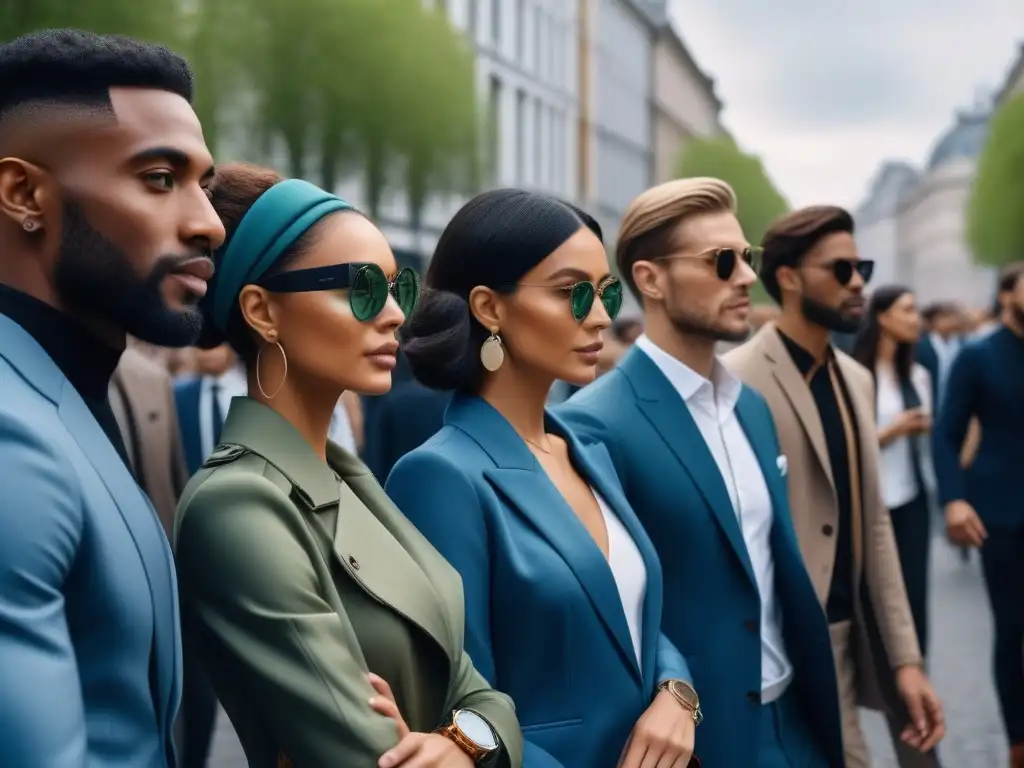 Moda sostenible y tecnología: diversidad en la ciudad Una imagen vibrante de moda sostenible para todos en la ciudad, con tecnología y estilo urbano