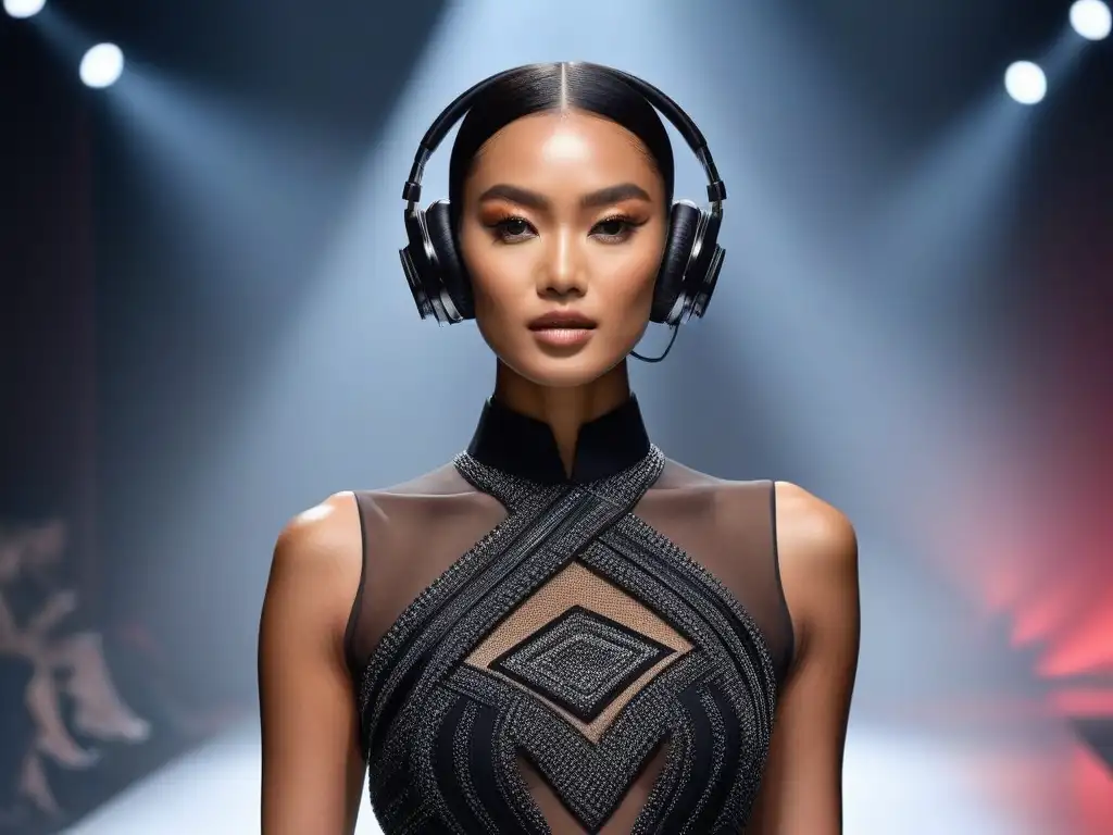 Modelos de moda con gadgets de lujo: diversidad y estilo Una impactante imagen de moda inclusiva de alta gama con modelos de diversas etnias, formas y géneros, luciendo lujosos gadgets