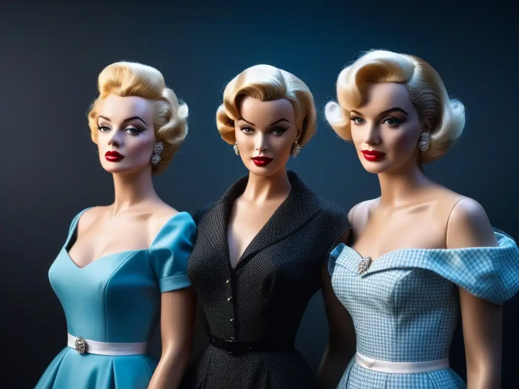 Vestidos icónicos: maniquíes en escena Una impactante imagen de vestuarios icónicos de moda y cine en maniquíes, recreando momentos legendarios del séptimo arte