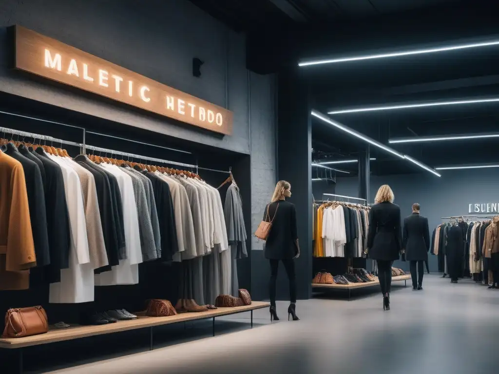 Moda rápida vs Comparación impacto moda rápida vs lenta: tienda rápida vs boutique lenta, resalta elecciones sostenibles y éticas