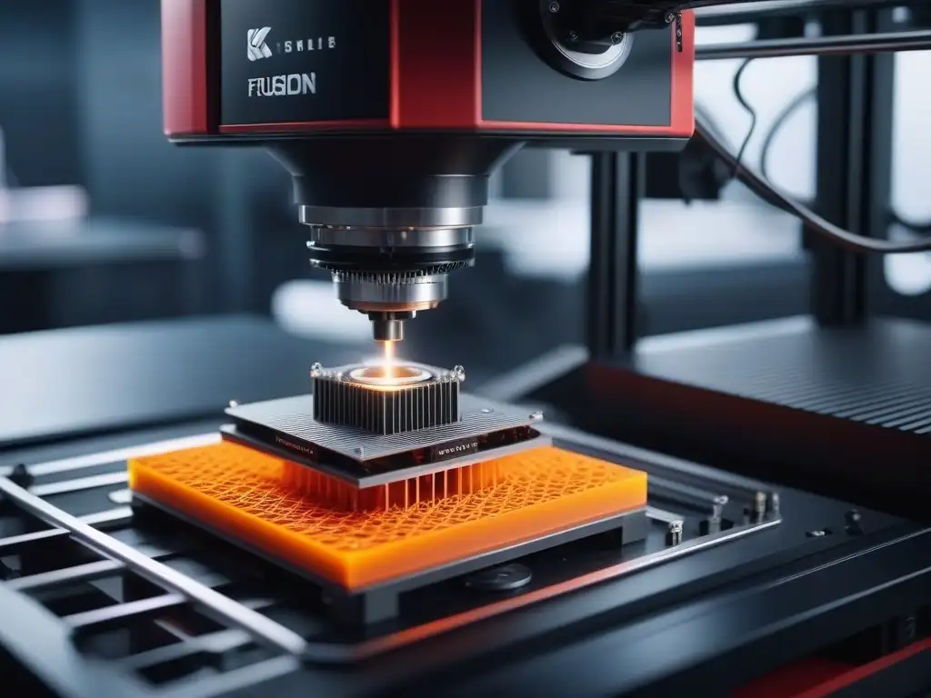 Creación futurista de moda: 3D printer customiza prenda alta con precisión Transformación de moda tall con tecnología 3D: Impresora creando pieza fashion detallada y futurista