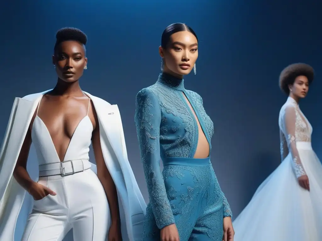 Inclusión en la industria de la moda: Modelo diversas en pasarela, reflejando empowerment y diversidad con estilo y confianza