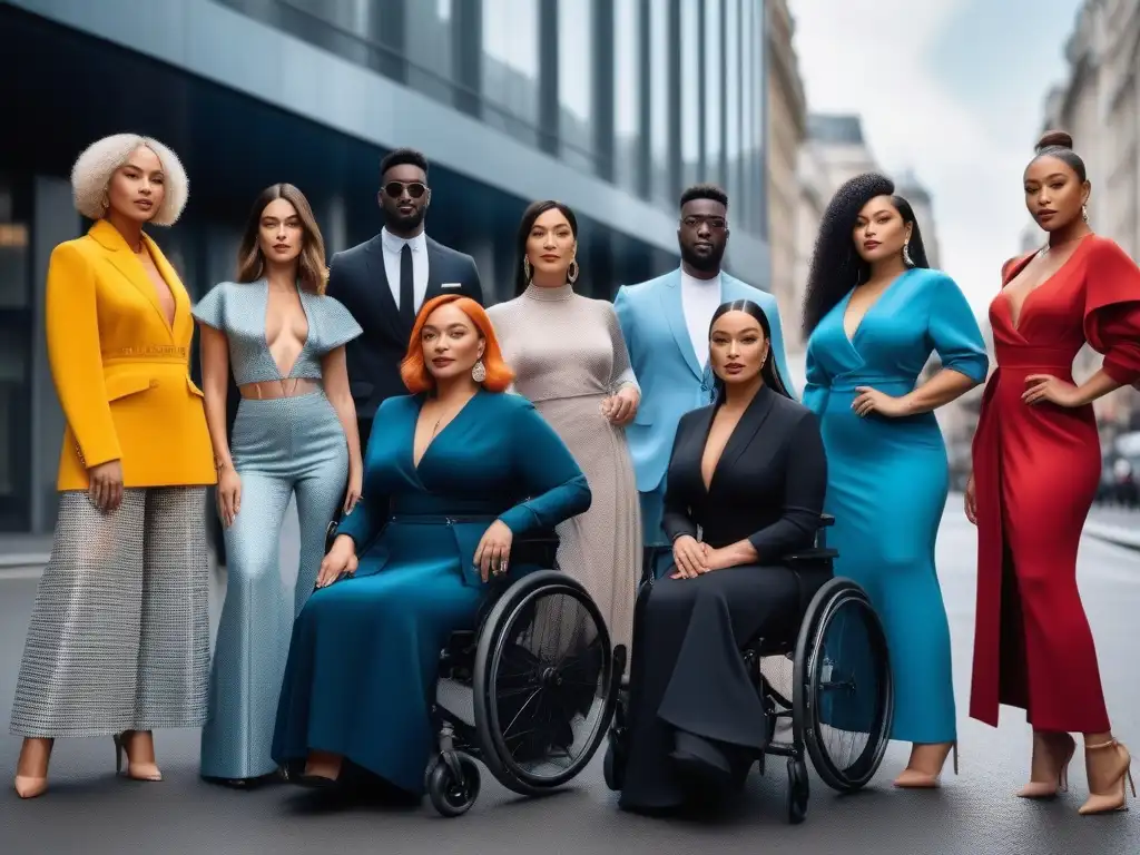 Influencers de moda con discapacidad: estilo y empoderamiento Influencers con discapacidad en moda inclusiva, empoderados y elegantes en la ciudad