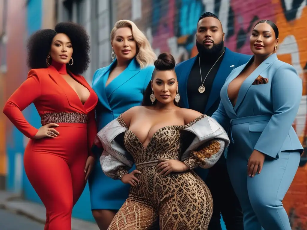 Influencers de moda plus size celebrando la diversidad corporal con estilo y empoderamiento Influencers moda plus size redefiniendo la diversidad corporal con estilo y empoderamiento en la ciudad