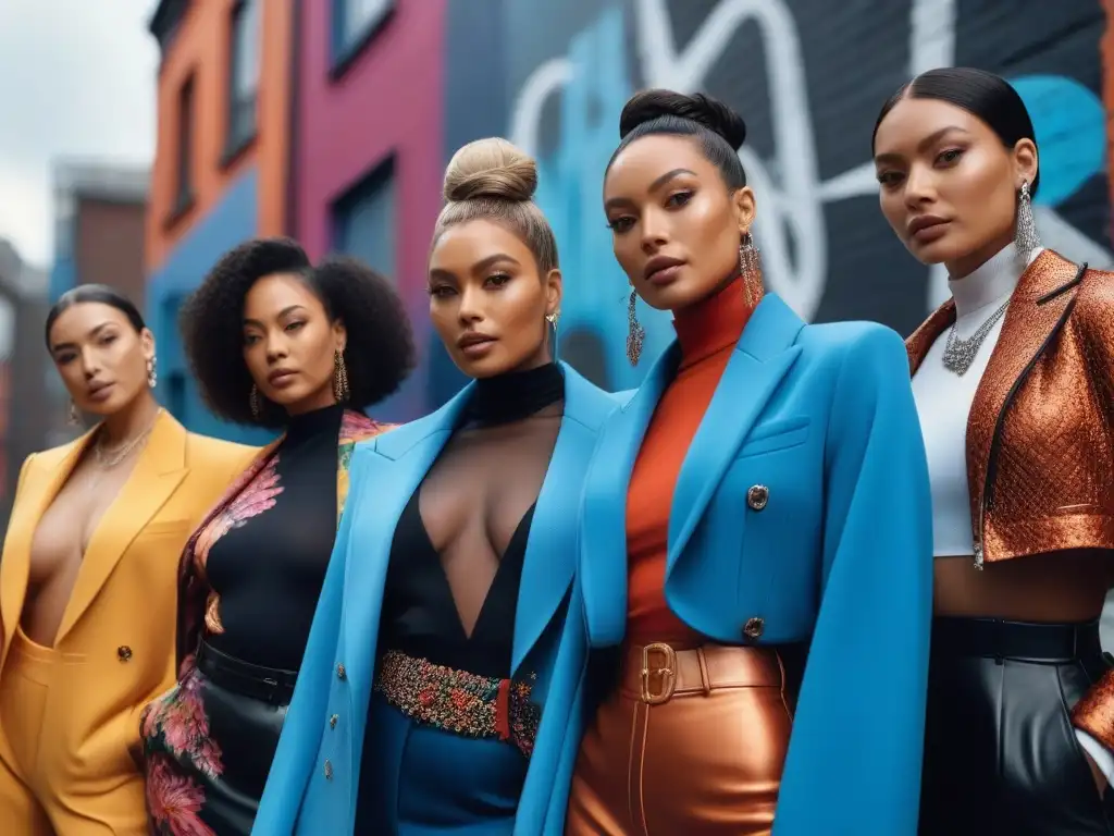 Influencers de moda inclusivos en la ciudad Influencers de moda en prendas inclusivas, diversidad y estilo urbano en la ciudad