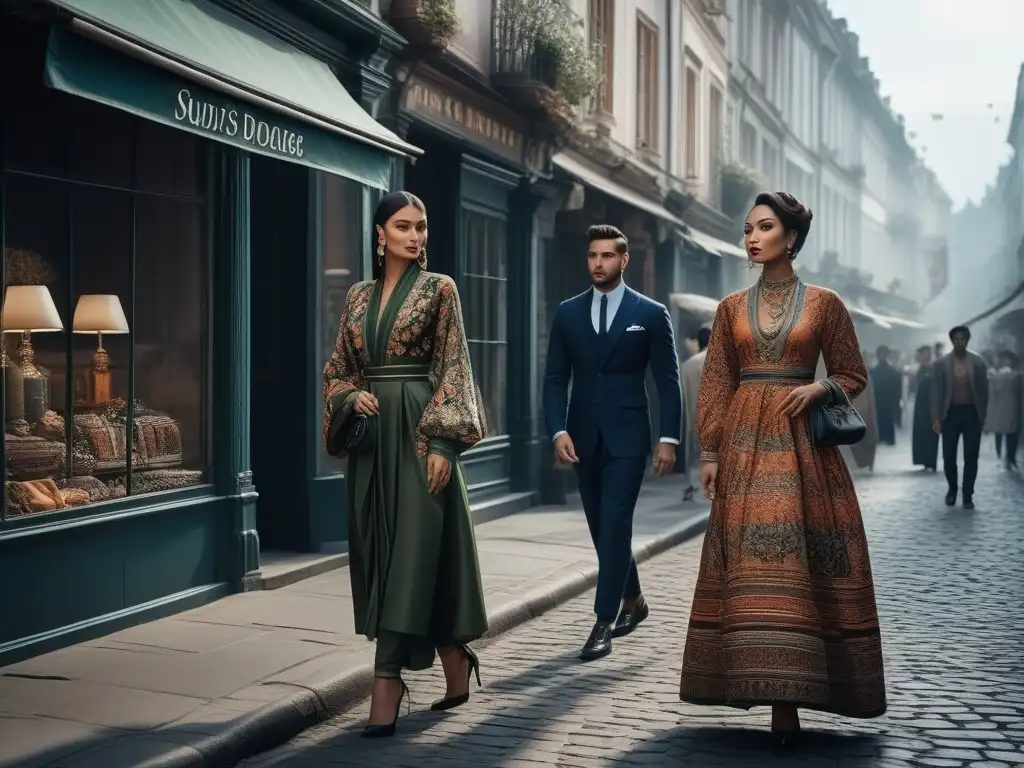 Moda fusionada: estilos y tradiciones en la bulliciosa calle de la ciudad Influencia de la moda en destinos históricos: fusión de estilos y tendencias en una bulliciosa calle de la ciudad